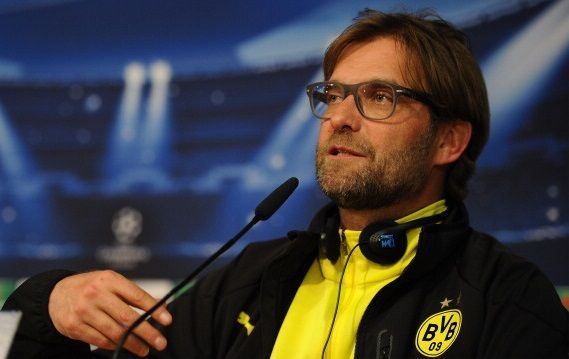 MADRID, SPAIN - APRIL 01:  Head coach Juergen Klopp of Borussia Dortmund gives a press conference at Santiago Bernabeu stadium ahead of the UEFA Champions League quarter-final match between Real Madrid and Borussia Dortmund on April 1, 2014 in Madrid, Spain.  (Photo by Denis Doyle/Getty Images)