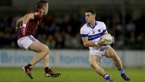 Diarmuid Connolly takes on Declan Lally.