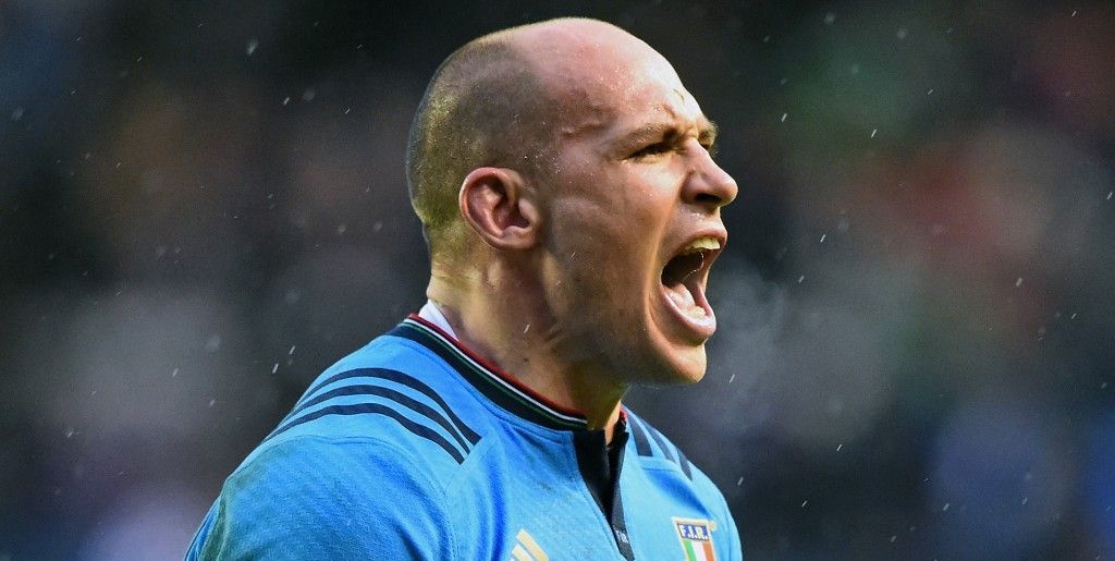 EDINBURGH, SCOTLAND - FEBRUARY 28: Sergio Parisse of Italy celebtates after beating Scotland during the RBS Six Nations match between Scotland and Italy at Murrayfield stadium on February 28, 2015 in Edinburgh, Scotland. (Photo by Jeff J Mitchell/Getty Images)