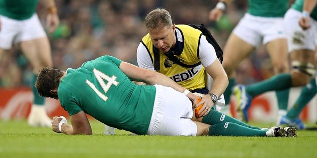 Tommy Bowe down injured 18/10/2015