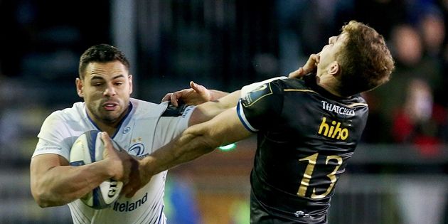 Ben Te'o tackled by Chris Cook and Ollie Devoto 21/11/2015