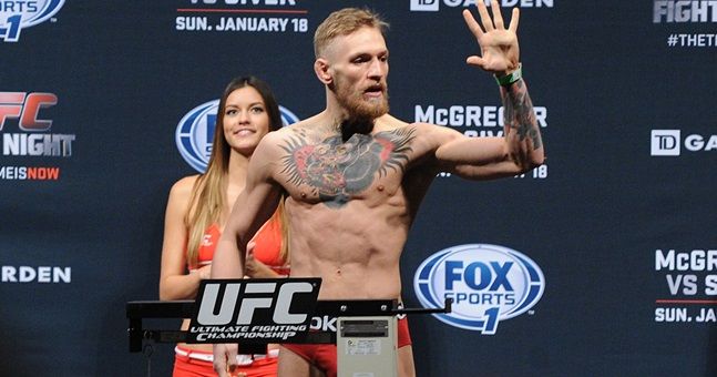 Conor McGregor at the weigh in 17/1/2015