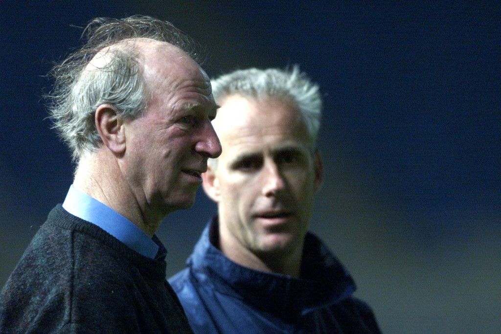 Charlton with with his successor Mick McCarthy