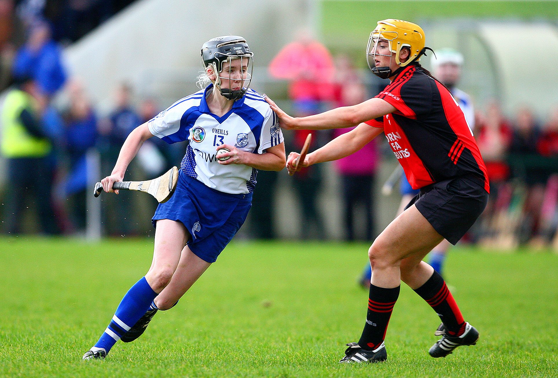 AIB All Ireland Senior Camogie Club Championship Semi-Final, Carriganore, Waterford 31/1/2016 Milford vs Oulart-The Ballagh Milford's Marie O'Neill and Oulart-The BallaghÕs Ciara Storey Mandatory Credit ©INPHO/Ken Sutton