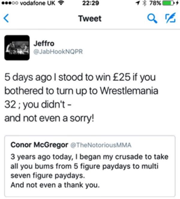 McGregor response