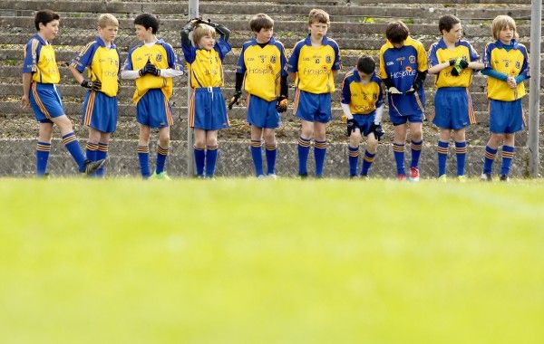 Young Roscommon players await to play in the half-time games 20/5/2012
