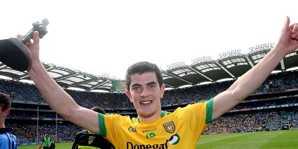 Electric Ireland GAA Football All Ireland Minor Championship Semi-Final, Croke Park, Dublin 31/8/2014 Dublin vs Donegal Donegal's Stephen McBrearty celebrates after the game Mandatory Credit ©INPHO/James Crombie
