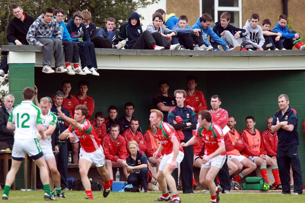 Connacht Senior Football Championship Quarter-Final, Ruislip, London 29/5/2011 London vs Mayo Supporters and the Mayo bench watch the action duing the game Mndatory Credit ©INPHO/Dan Sheridan