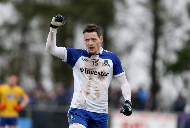 Conor McManus celebrates at the end of the game 31/1/2016