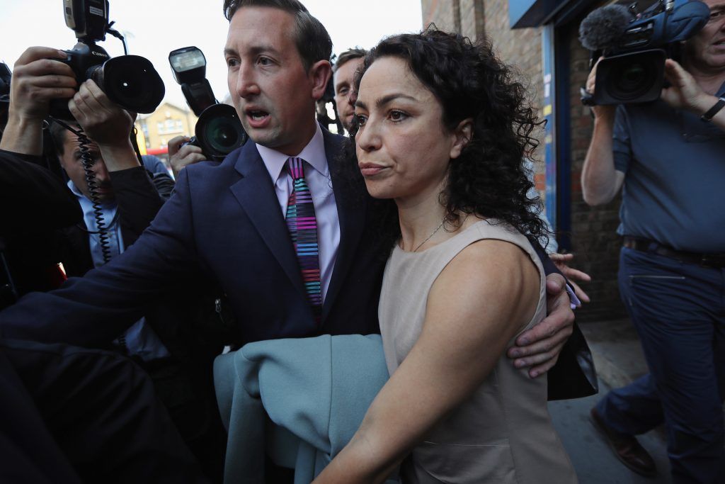 CROYDON, ENGLAND - JUNE 06: Former Chelsea Football club first-team doctor Eva Carneiro leaves Croydon Employment Tribunal after attending a private hearing in her constructive dismissal case against the club, on July 6, 2016 in Croydon, England. Carneiro left Chelsea in September after being removed from first-team duties by then manager Jose Mourinho, who was sacked by the Premier League champions in December 2015. (Photo by Dan Kitwood/Getty Images)