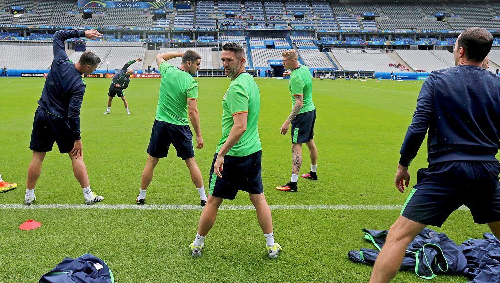 Republic of Ireland Squad Training, Stade de France, Paris, France 12/6/2106 Robbie Keane Mandatory Credit ©INPHO/Donall Farmer