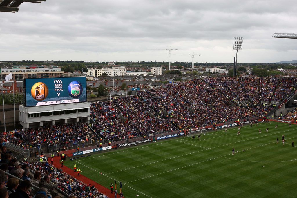 A general view of the big screen in Croke Park 6/9/2009