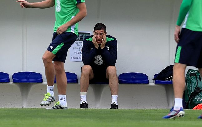 Stephen Ward sits out training 24/6/2016
