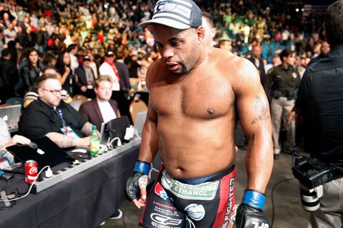 LAS VEGAS, NV - JANUARY 03: Daniel Cormier leaves the arena after suffering his first loss to light heavyweight champion Jon Jones at the MGM Grand Garden Arena on January 3, 2015 in Las Vegas, Nevada. Jones retained his title by unanimous decision. (Photo by Steve Marcus/Getty Images)