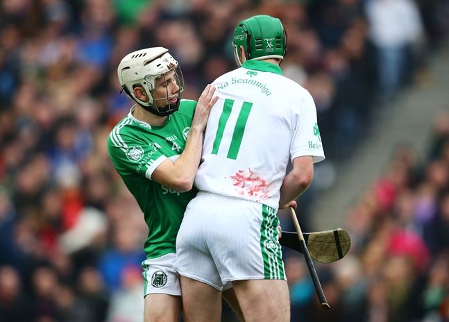 Henry Shefflin with blood on the back of his jersey 17/3/2015