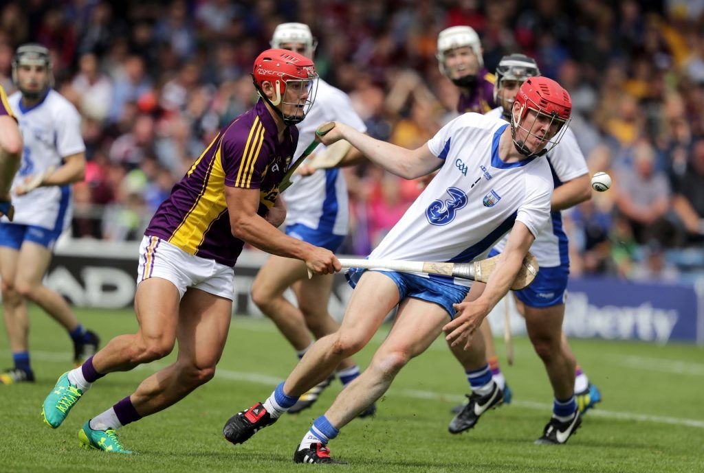 GAA Hurling All-Ireland Senior Championship Quarter-Final, Semple Stadium, Tipperary 24/7/2016 Waterford vs Wexford Waterford's Tadgh De Burca with Lee Chin of Wexford Mandatory Credit ©INPHO/Morgan Treacy