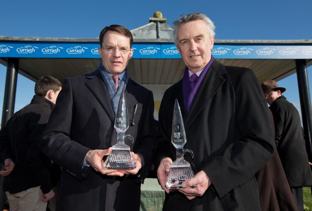 Curragh Racing 23/3/2014 Wexford County Council to Honour Jim Bolger and Aidan O Brien as 2014 Wexford Ambassadors Aidan O Brien and Jim Bolger Mandatory Credit ©INPHO/Morgan Treacy