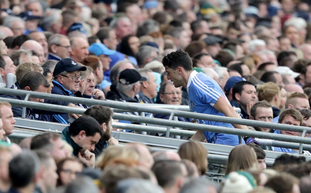 Leinster GAA Football Senior Championship Semi-Final, Croke Park, Dublin 26/6/2016 Dublin vs Meath Dublin's Bernard Brogan is substituted Mandatory Credit ©INPHO/Morgan Treacy
