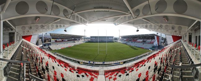 General view of the redeveloped Ravenhill stadium 2/4/2014