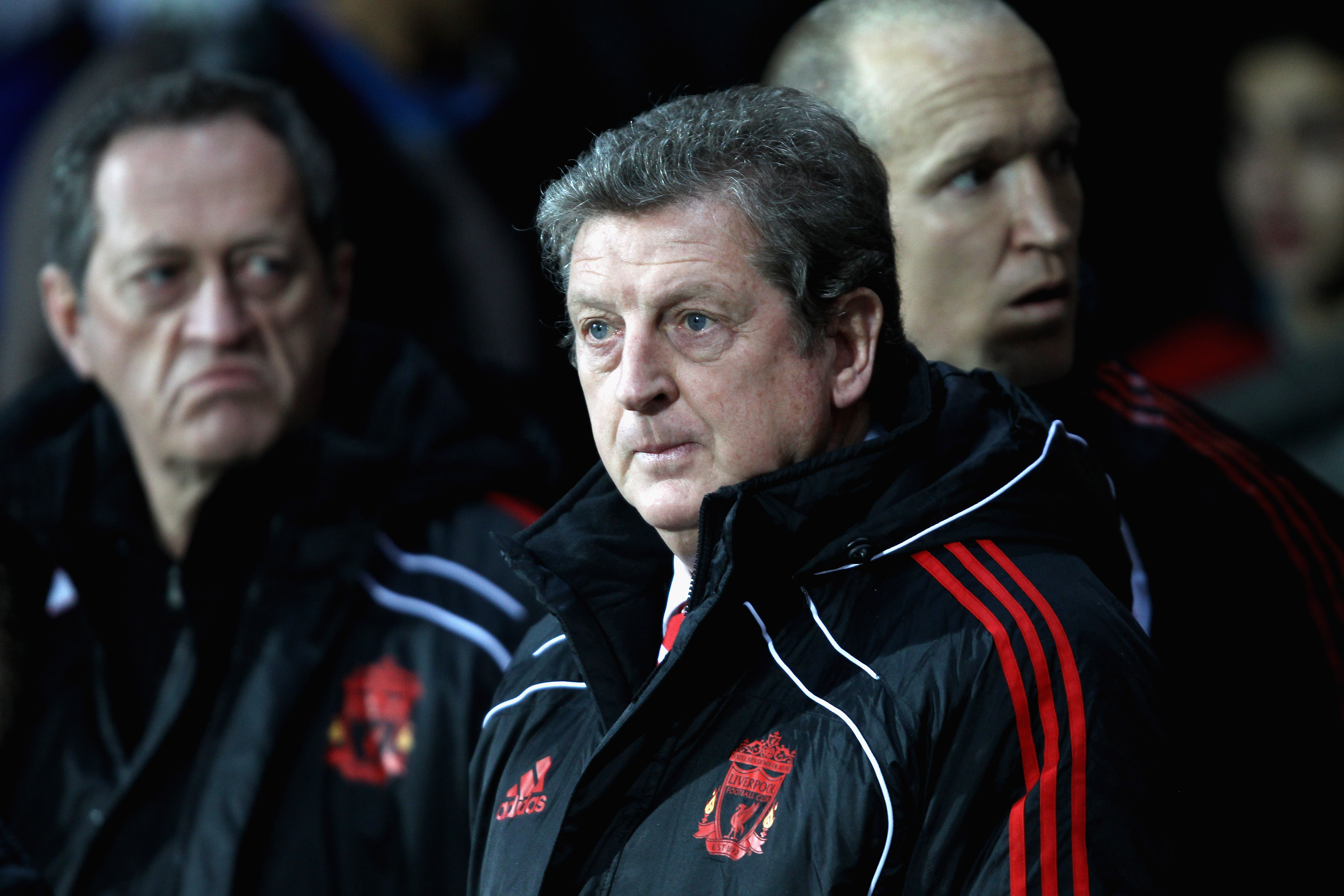 BLACKBURN, ENGLAND - JANUARY 05: Liverpool manager Roy Hodgson shows his dejection during the Barclays Premier League match between Blackburn Rovers and Liverpool at Ewood park on January 5, 2011 in Blackburn, England. (Photo by Clive Brunskill/Getty Images)