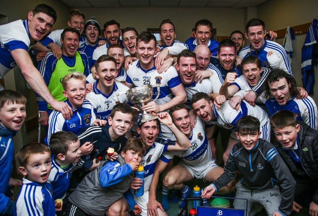 Dublin Senior Club Football Championship Final, Parnell Park, Dublin 5/11/2016 Castleknock vs St Vincent's St Vincent's celebrate winning in the changing rooms Mandatory Credit ©INPHO/Tommy Dickson