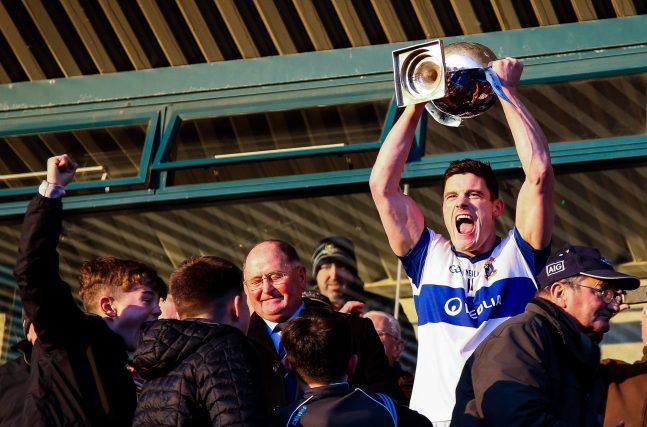 Diarmuid Connolly lifts the trophy 5/11/2016