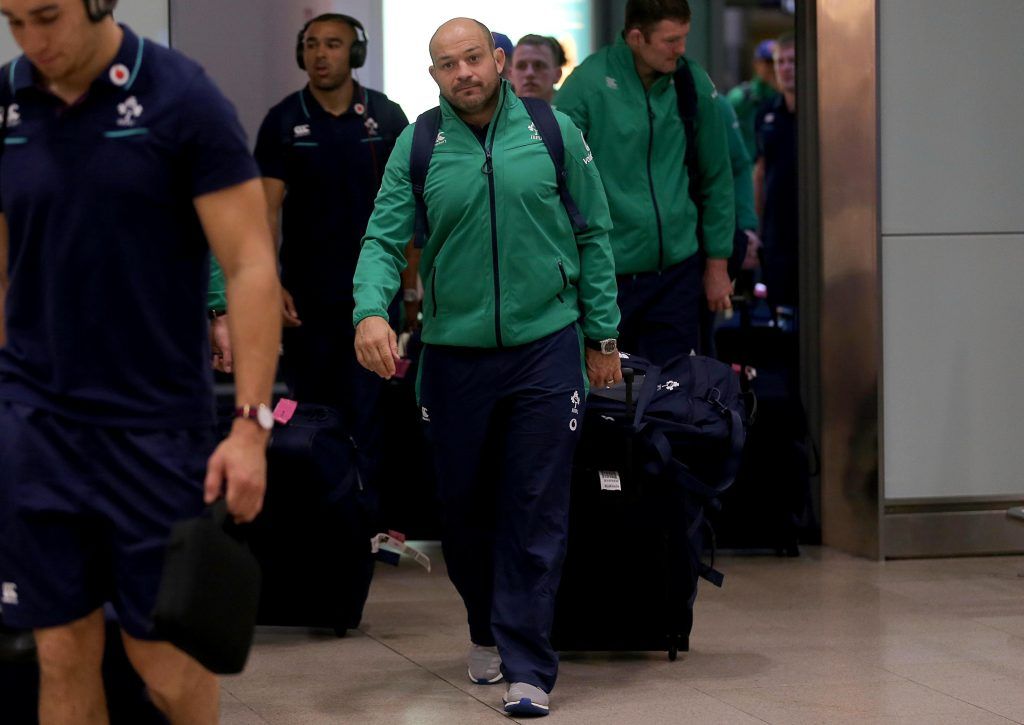 Ireland Rugby Team Return Home from Chicago, Dublin Airport 7/11/2016 Ireland captain Rory Best Mandatory Credit ©INPHO/Donall Farmer