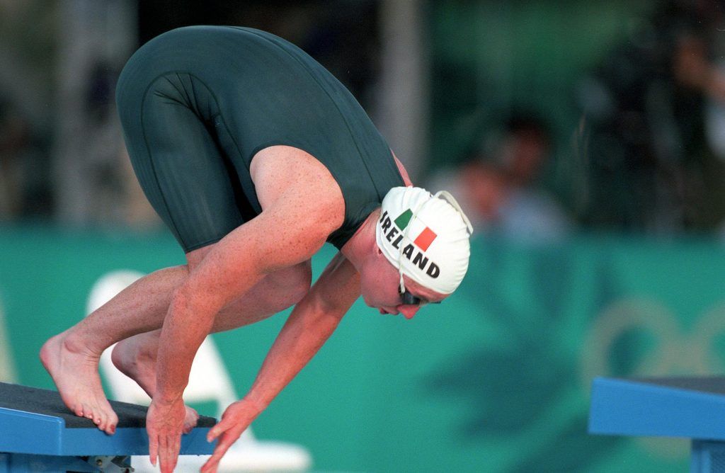 1996 Atlanta Olympic Games, Swimming 22/7/1996 400 metre Freestyle Final Michelle Smith Mandatory Credit ©INPHO/Billy Stickland
