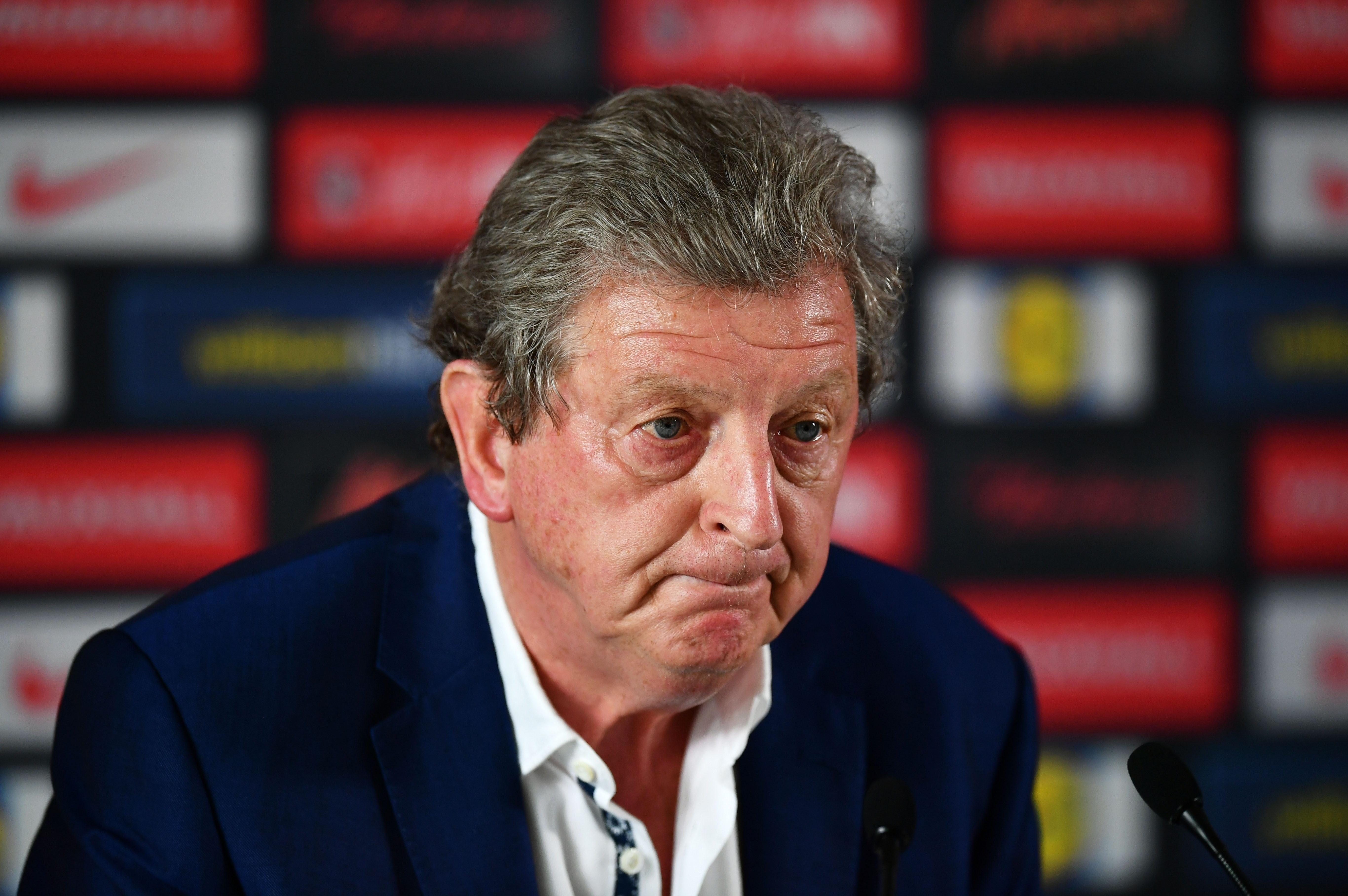CHANTILLY, FRANCE - JUNE 28: Roy Hodgson speaks during a press conference on June 28, 2016 in Chantilly, France. (Photo by Dan Mullan/Getty Images)