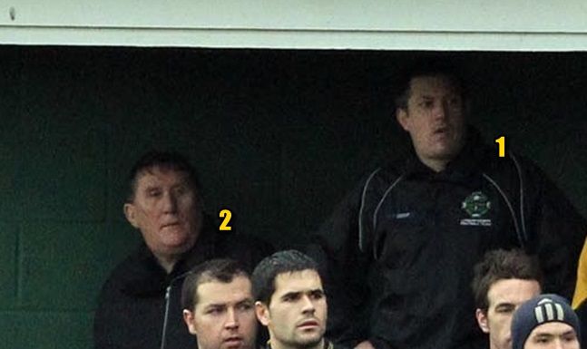 The Neasden subs look on from the dugout 16/1/2011