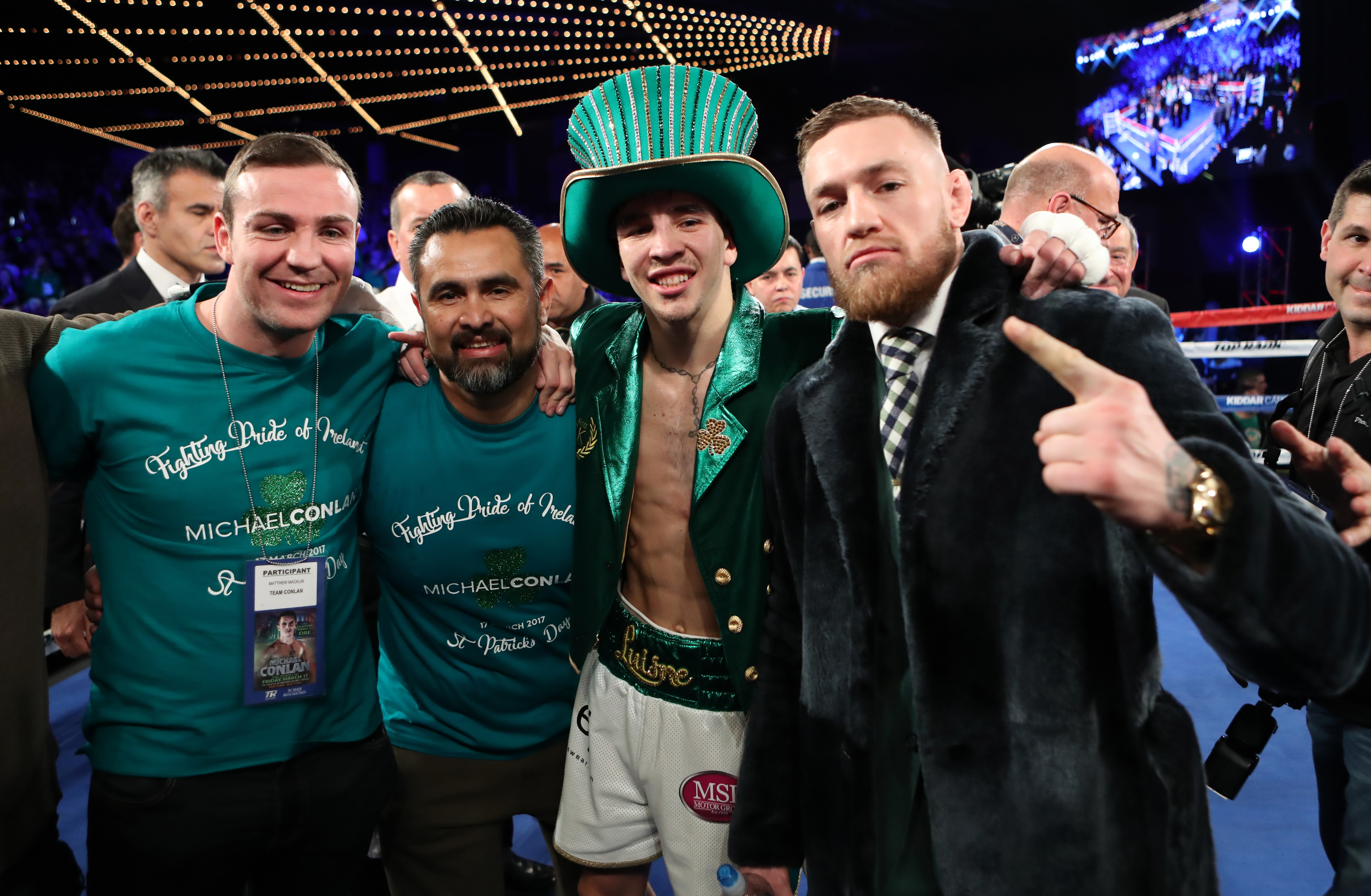 WATCH: Michael Conlan wins crushing pro debut victory following Conor McGregor's ring ...