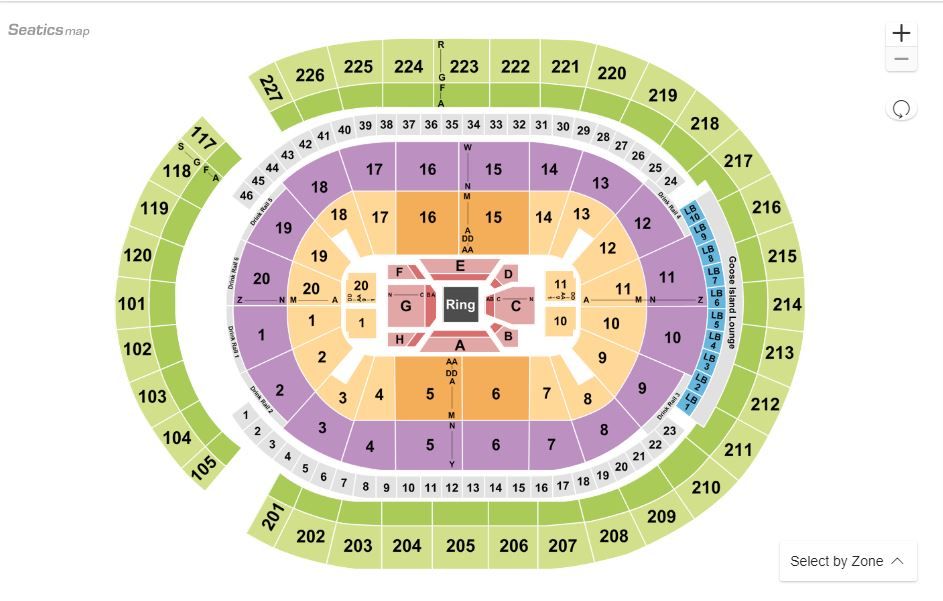 T Mobile Arena Chart