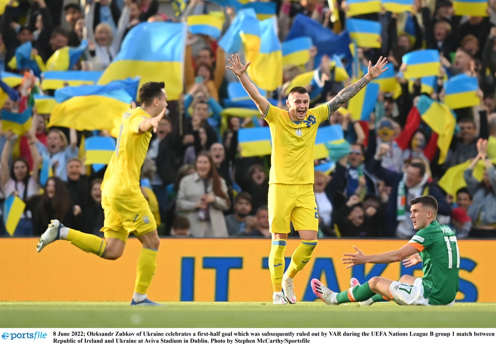 Ukraine Ireland team news Nations League