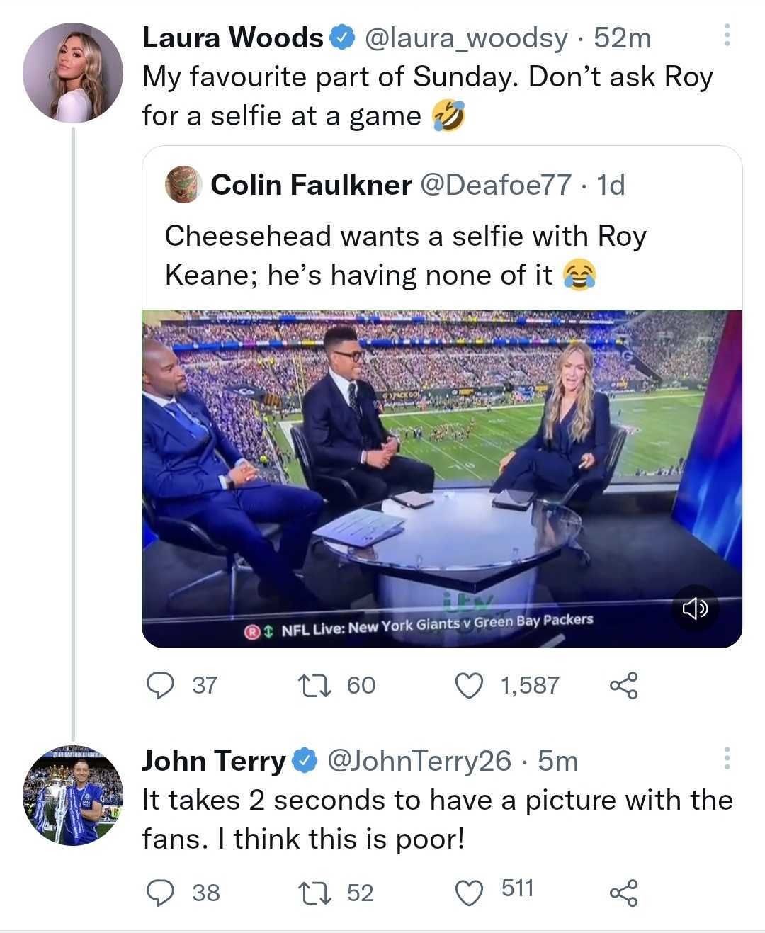 John Terry criticises Roy Keane 